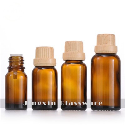 Potel Olew Hanfodol Gwydr Ambr